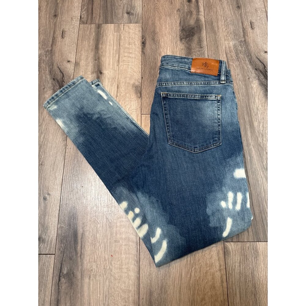 Lauren Ralph Lauren Womens 8 Acid Wash Denim Jeans Material #200839895001 1220